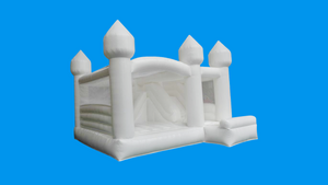 White Jumping Castle Slide Combo