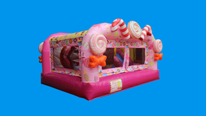 Candy Wonderland Theme Jumping Castle, Sydney Jumping Castle Hire - Side