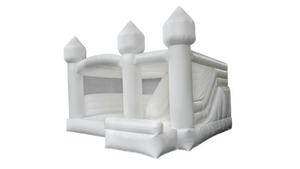 White Jumping Castle Slide Combo